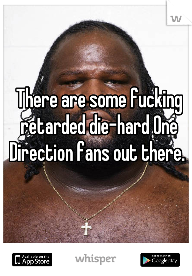 There are some fucking retarded die-hard One Direction fans out there. 