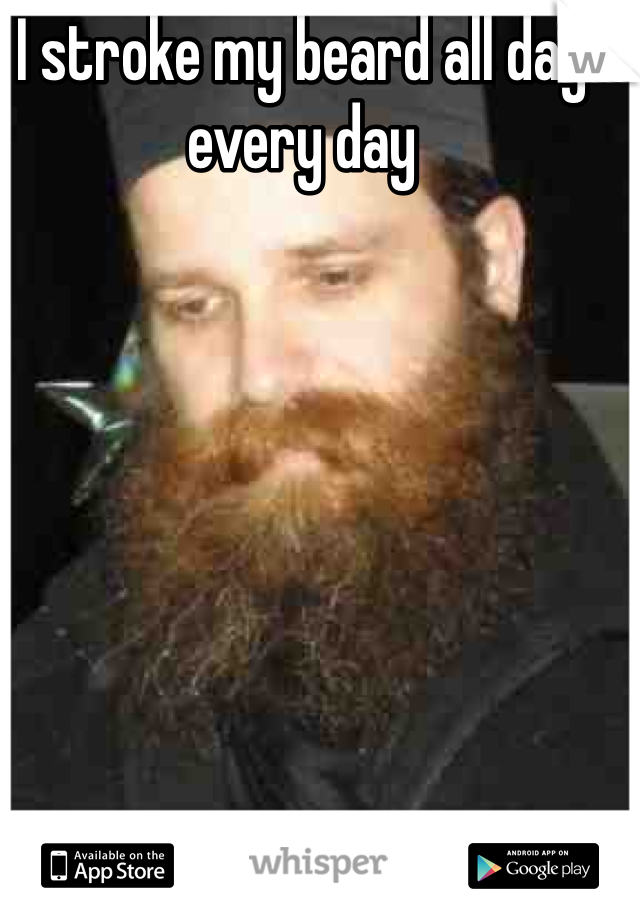 I stroke my beard all day every day