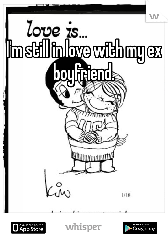 I'm still in love with my ex boyfriend. 