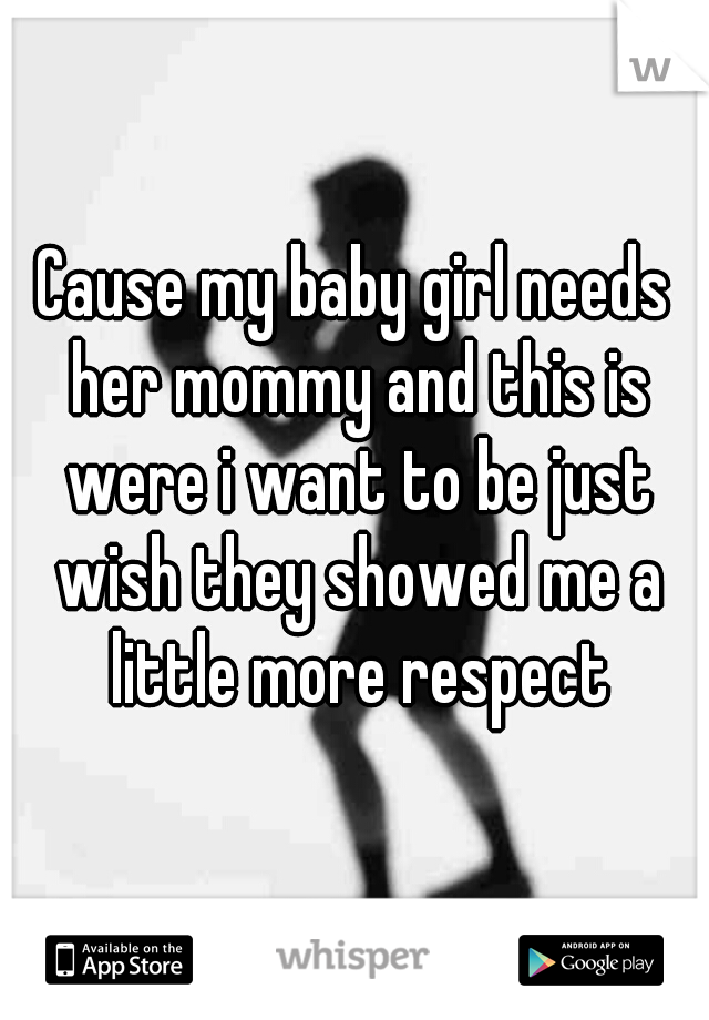 Cause my baby girl needs her mommy and this is were i want to be just wish they showed me a little more respect