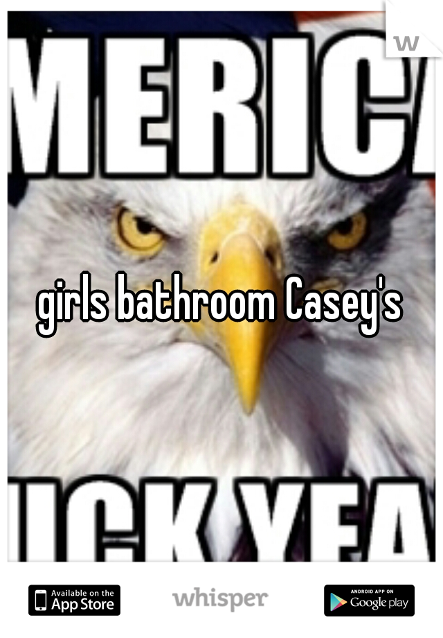 girls bathroom Casey's