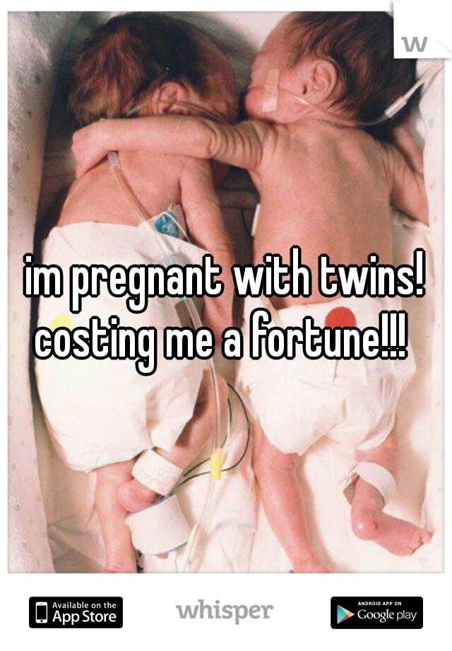 im pregnant with twins! costing me a fortune!!!  