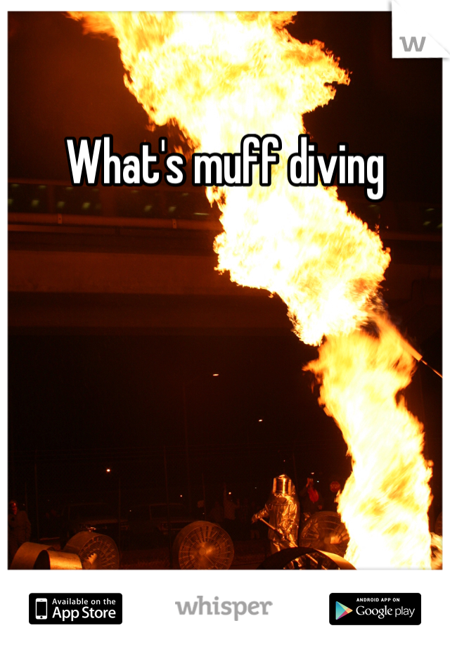 What's muff diving 
