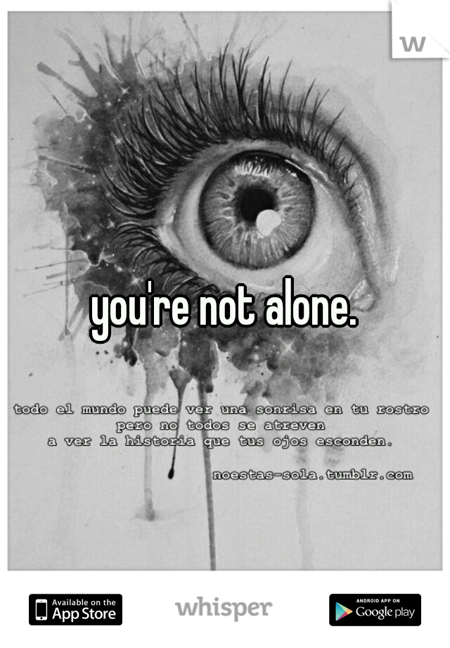 you're not alone.