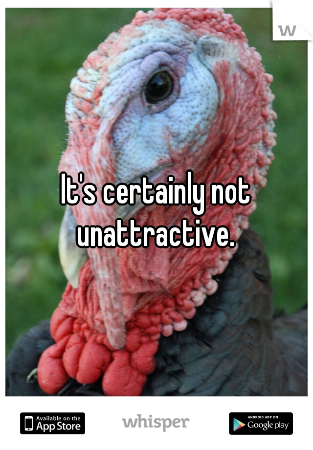 It's certainly not unattractive. 