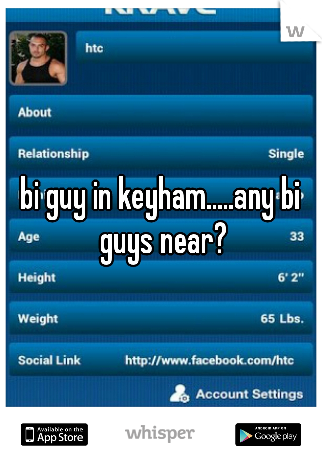 bi guy in keyham.....any bi guys near?