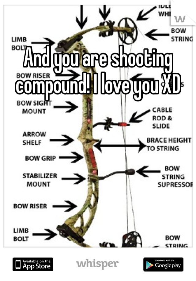 And you are shooting compound! I love you XD