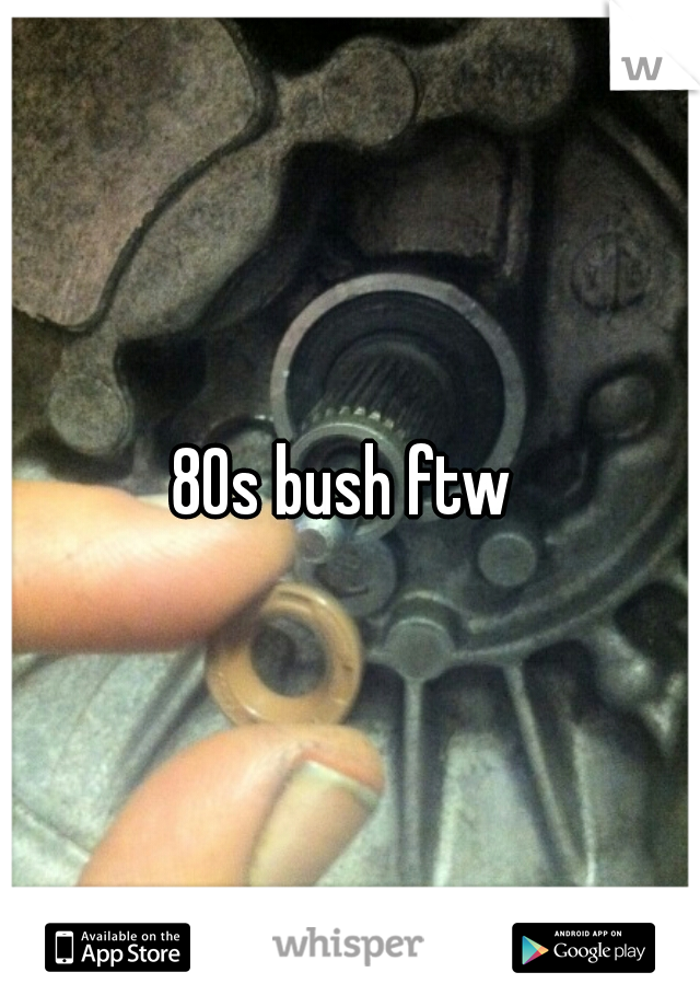 80s bush ftw 