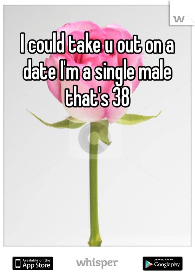 I could take u out on a date I'm a single male that's 38 