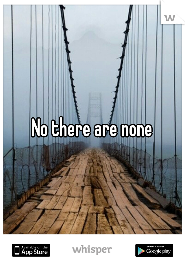 No there are none