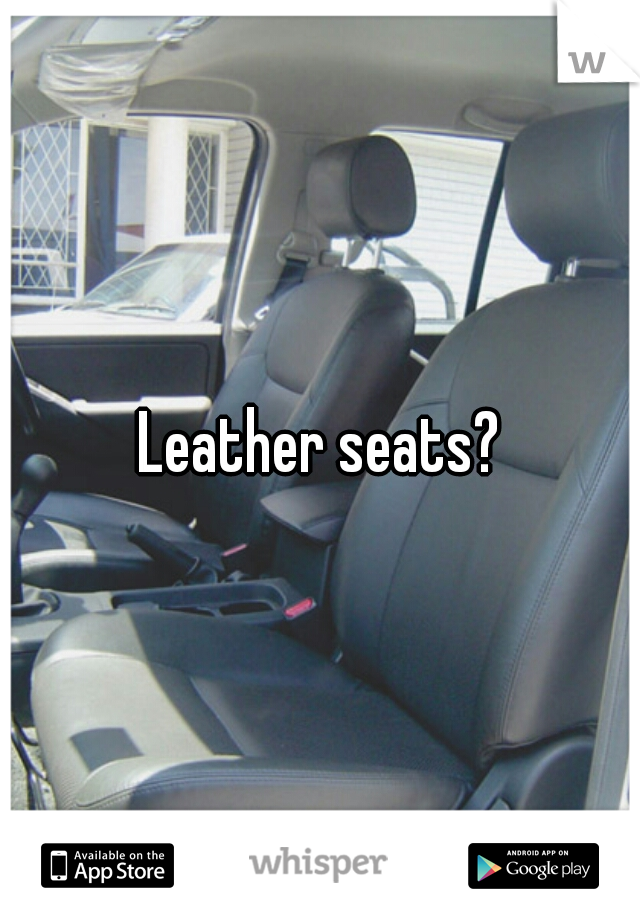 Leather seats?