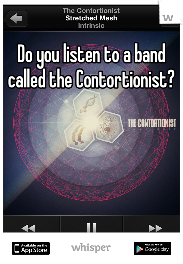 Do you listen to a band called the Contortionist?