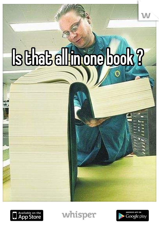 Is that all in one book ? 