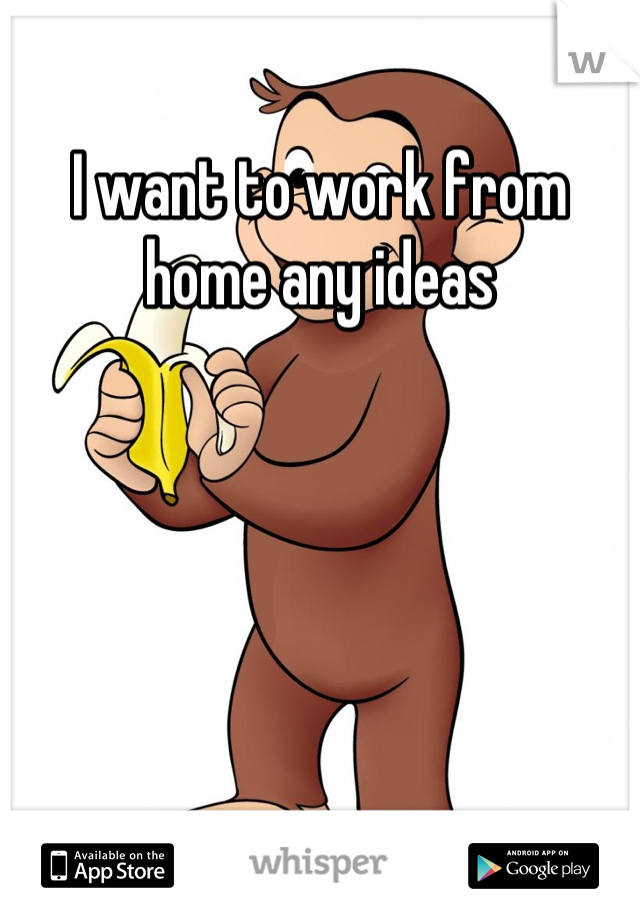 I want to work from home any ideas