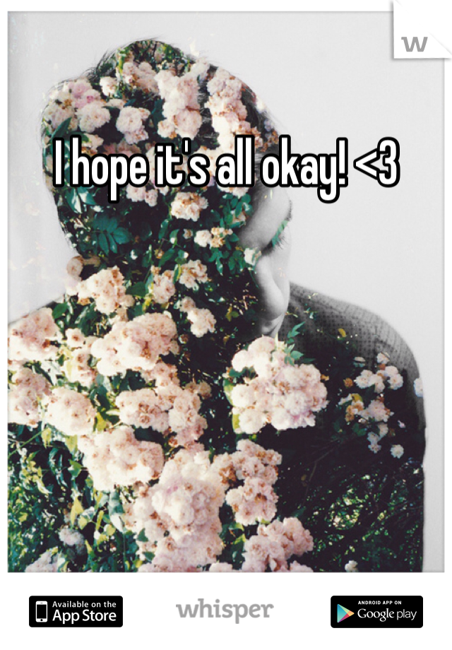 I hope it's all okay! <3