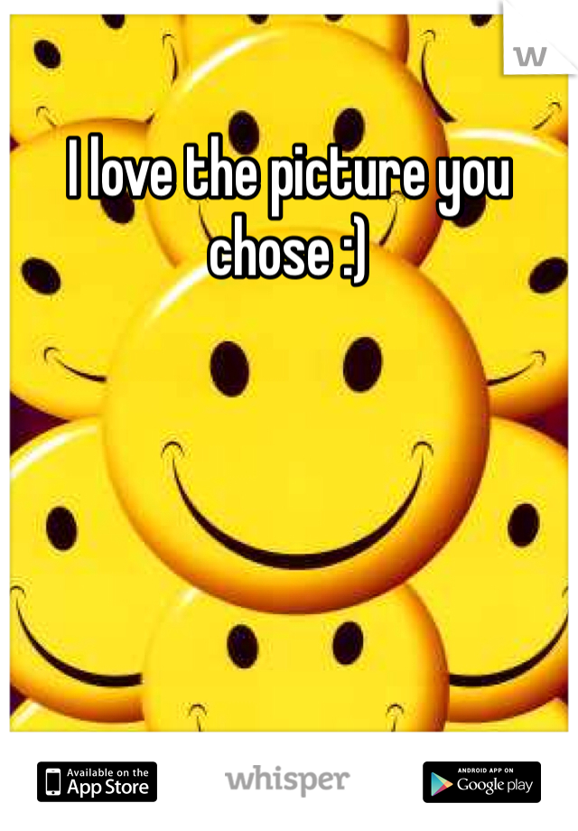 I love the picture you chose :)