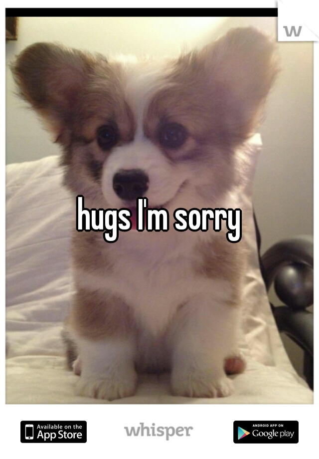 hugs I'm sorry