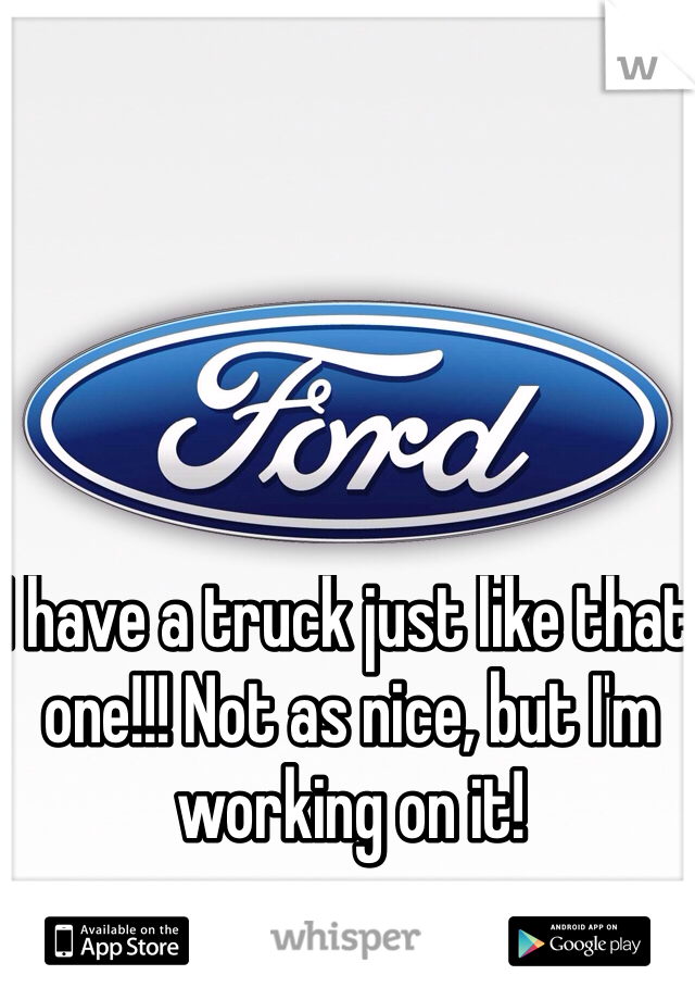 I have a truck just like that one!!! Not as nice, but I'm working on it!