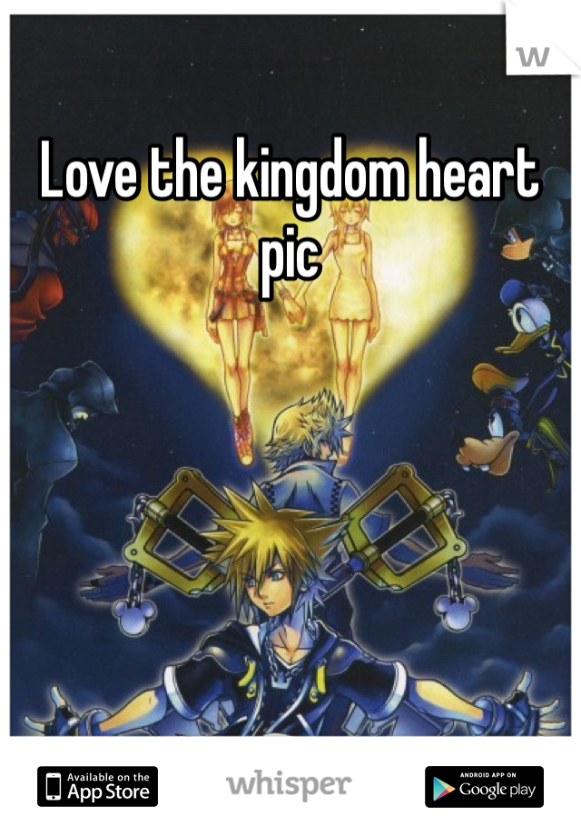 Love the kingdom heart pic