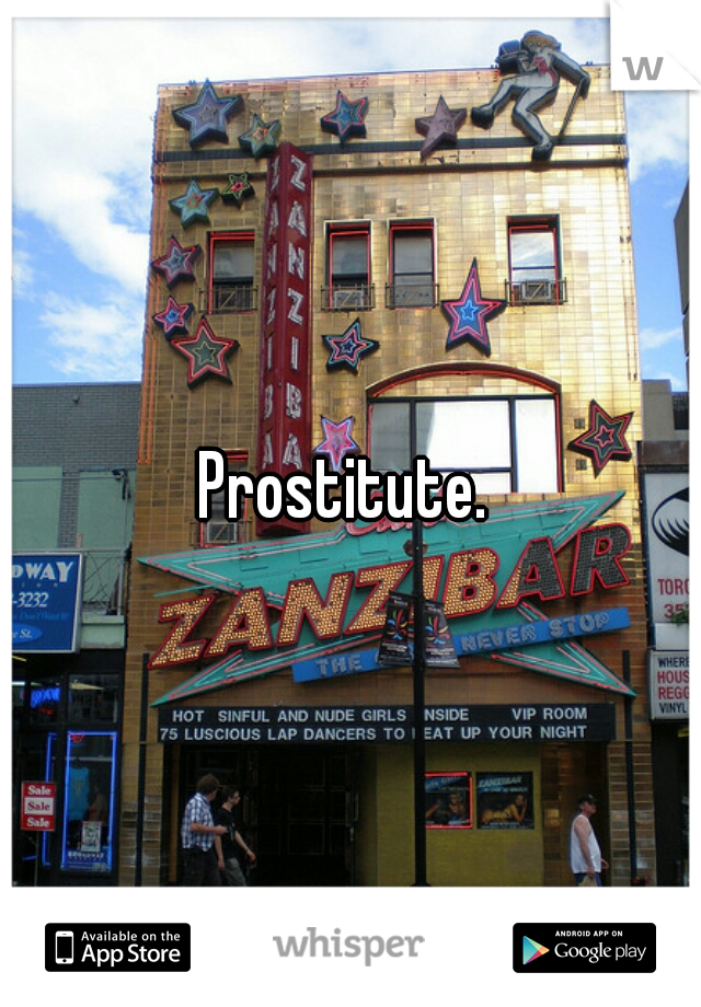 Prostitute. 