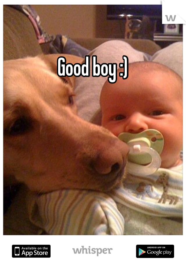 Good boy :) 
