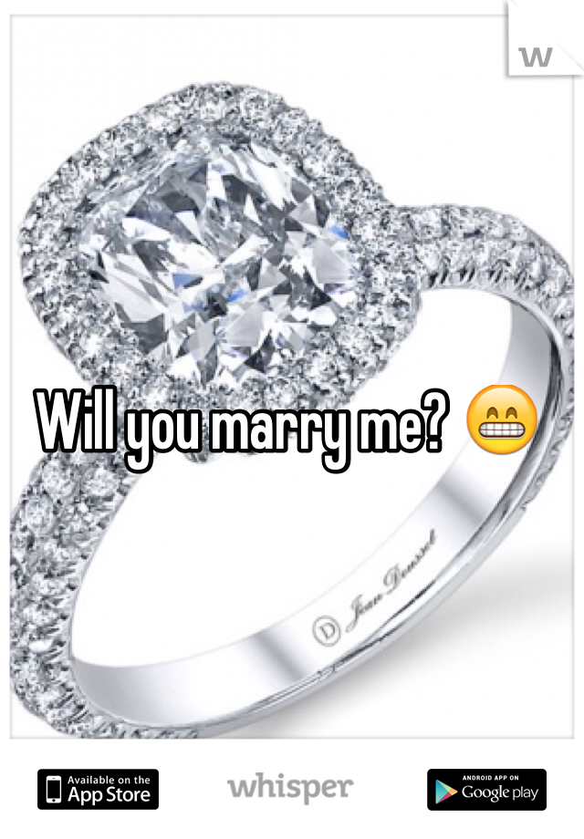Will you marry me? 😁