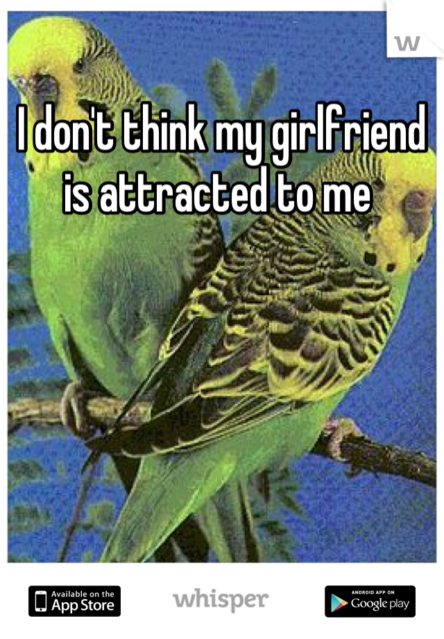 I don't think my girlfriend is attracted to me 