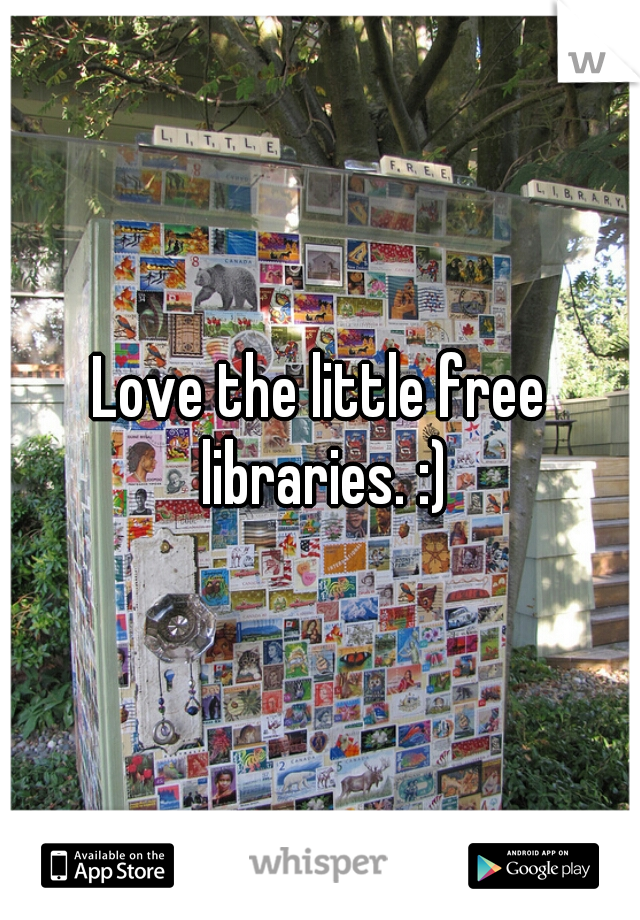 Love the little free libraries. :)