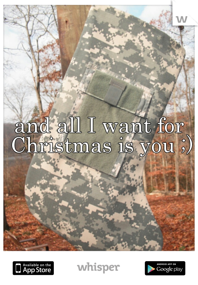 and all I want for Christmas is you ;)