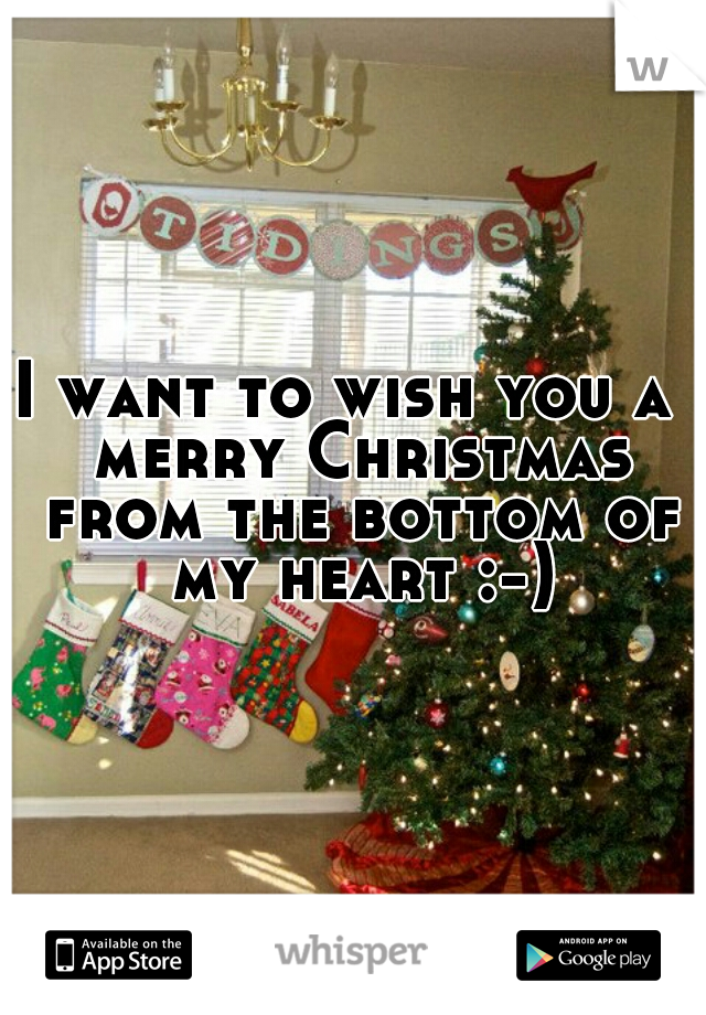 I want to wish you a  merry Christmas from the bottom of my heart :-)