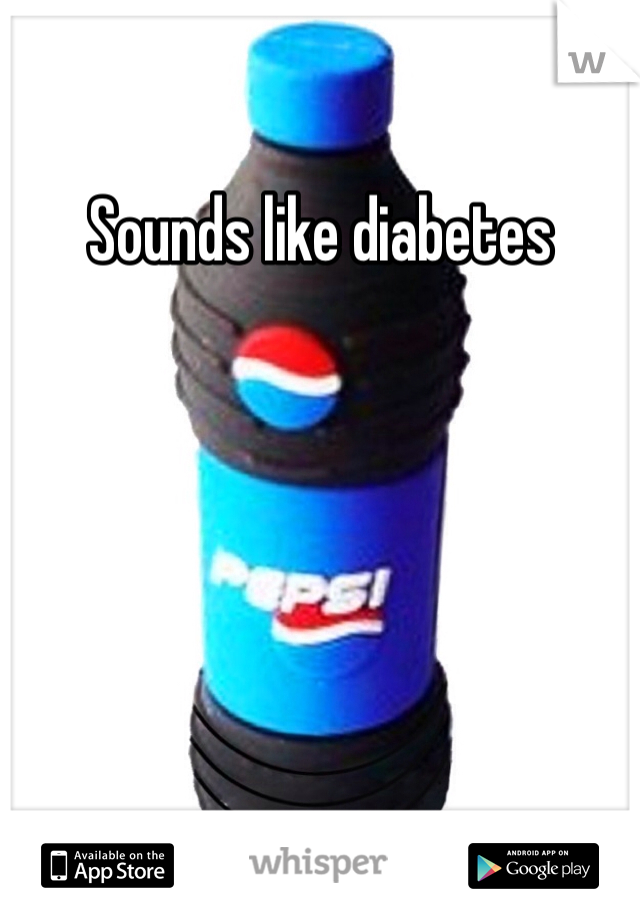 Sounds like diabetes 