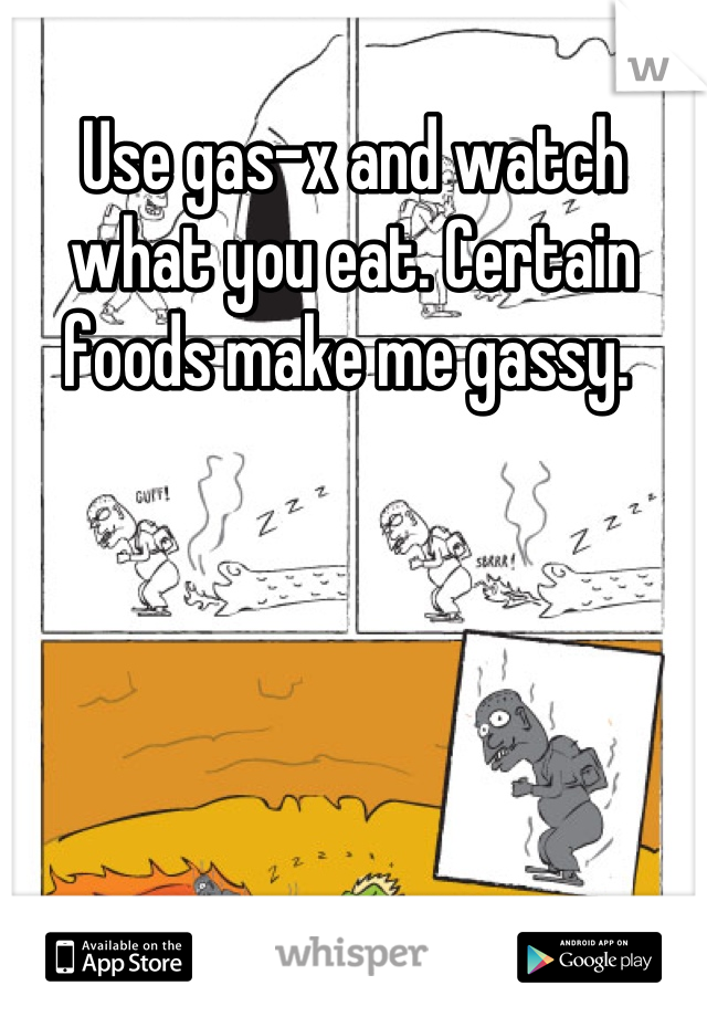 Use gas-x and watch what you eat. Certain foods make me gassy. 
