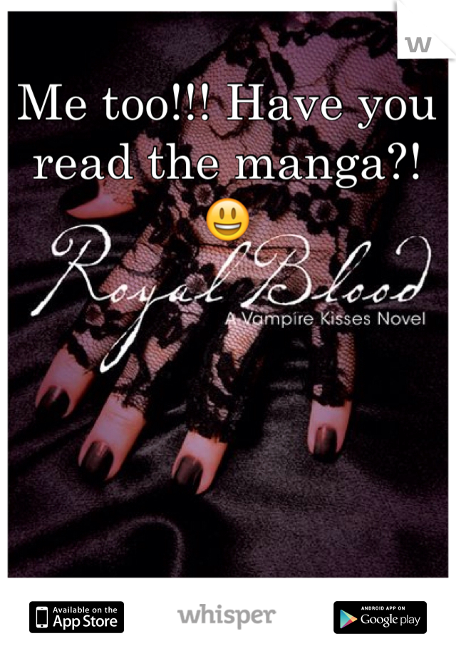 Me too!!! Have you read the manga?! 😃