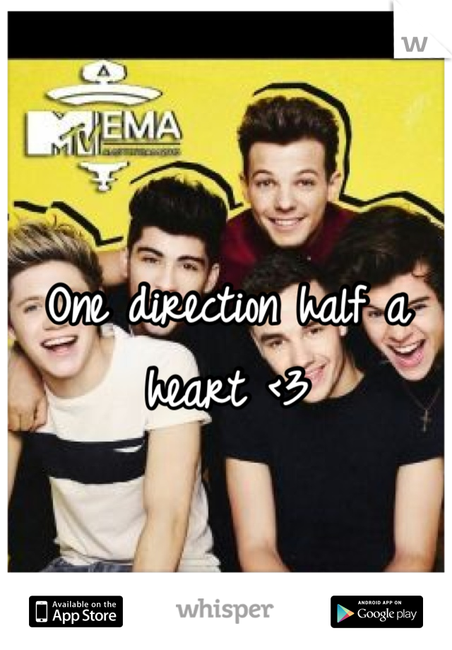 One direction half a heart <3