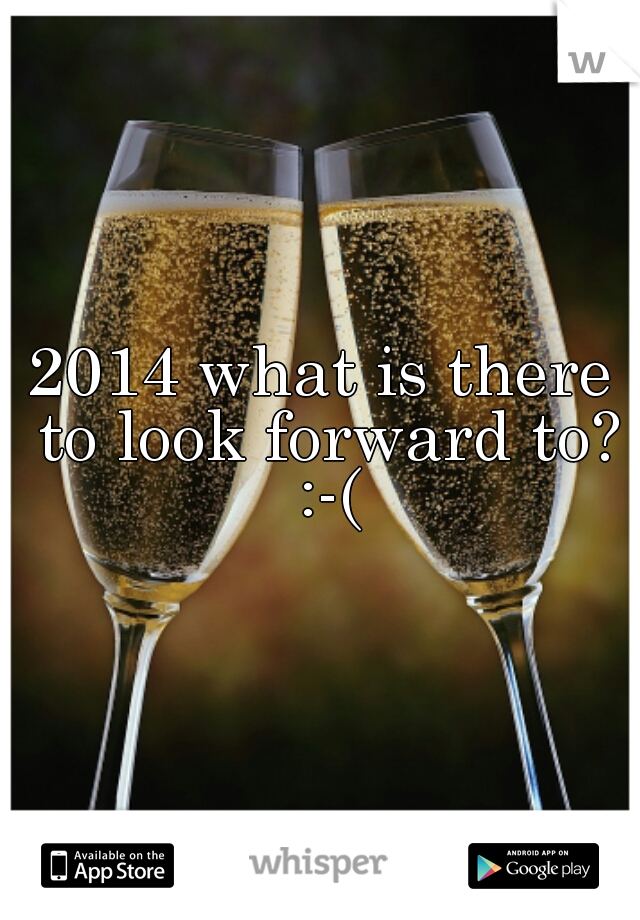 2014 what is there to look forward to? :-(