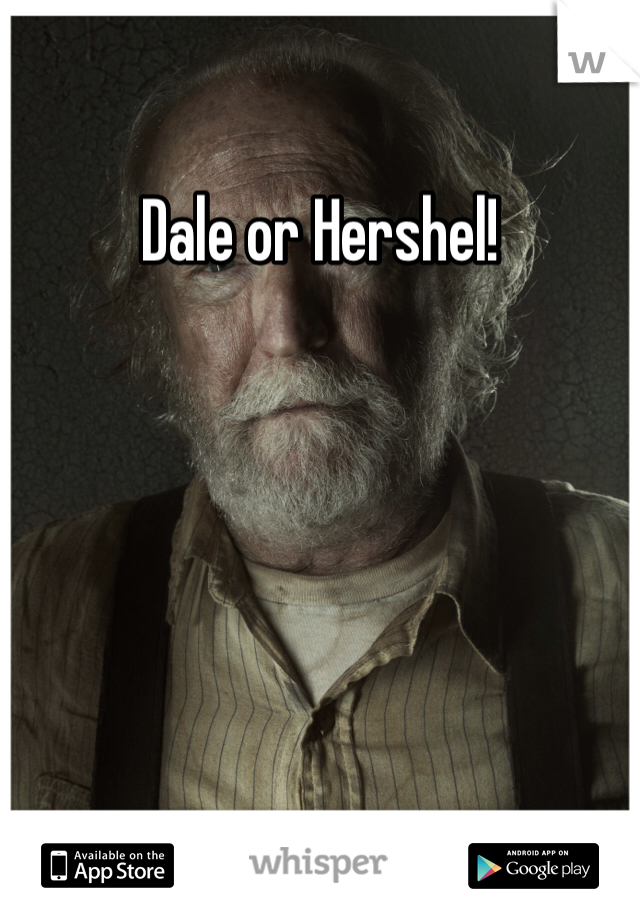 Dale or Hershel!