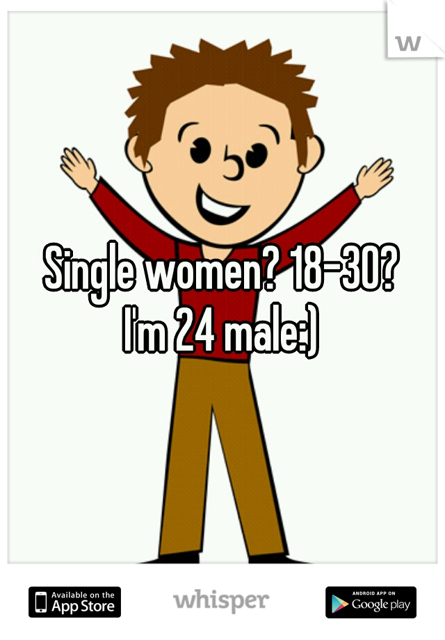 Single women? 18-30?
I'm 24 male:)