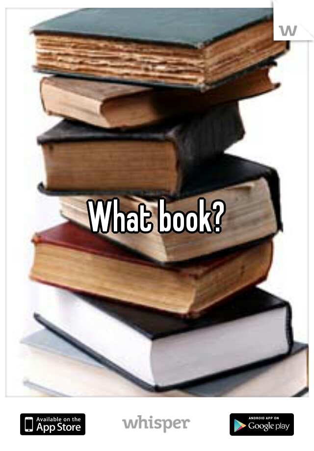 What book?