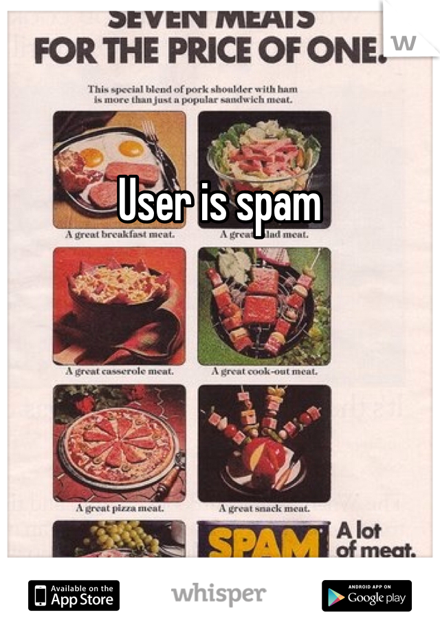 User is spam 