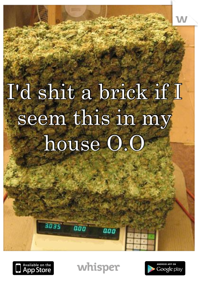 I'd shit a brick if I seem this in my house O.O