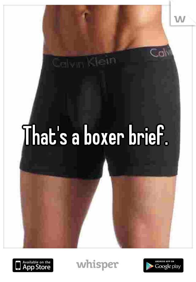 That's a boxer brief. 