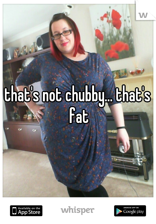 that's not chubby... that's fat