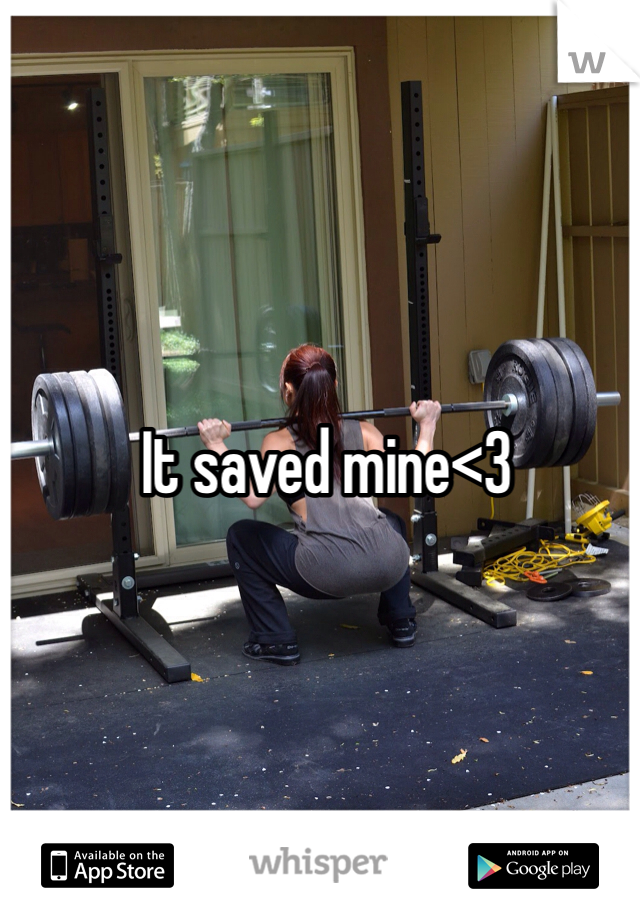 It saved mine<3