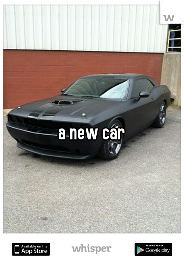 a new car