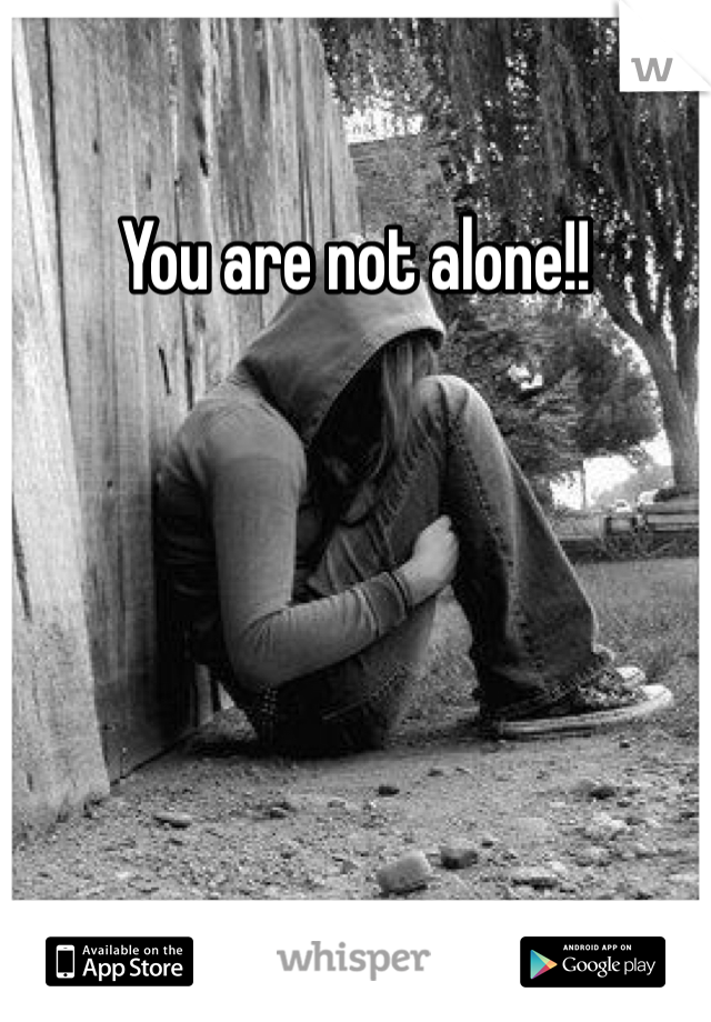 You are not alone!! 