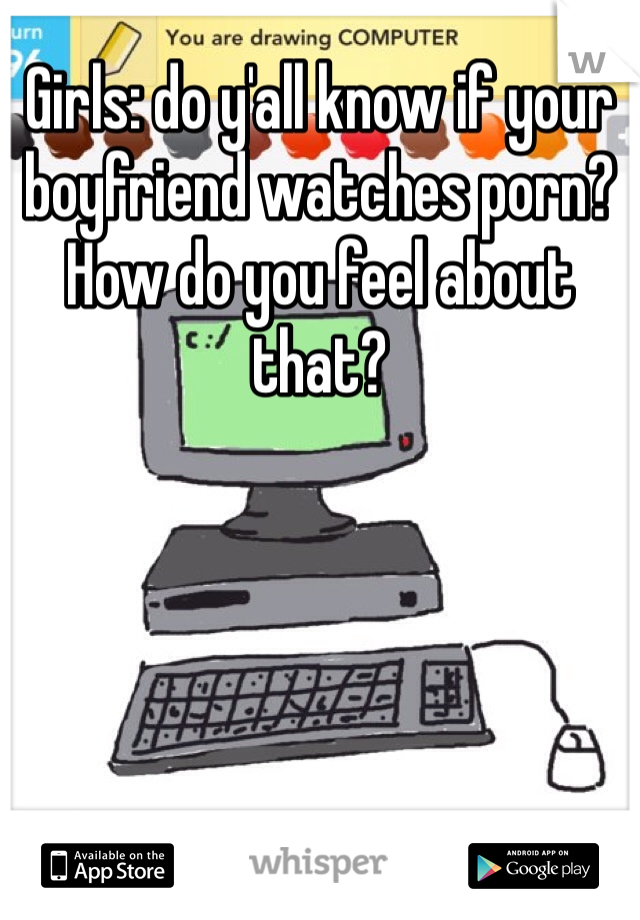 Girls: do y'all know if your boyfriend watches porn? How do you feel about that?