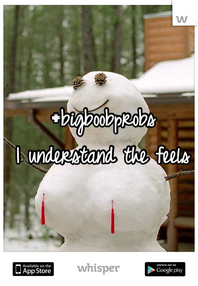 #bigboobprobs
I understand the feels