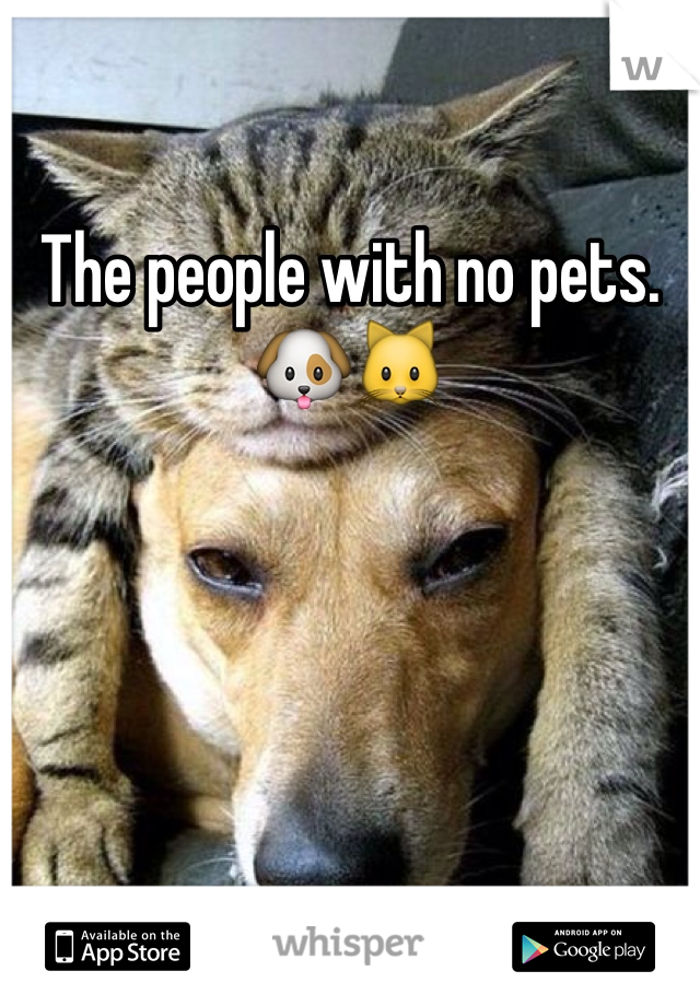 The people with no pets. 🐶🐱