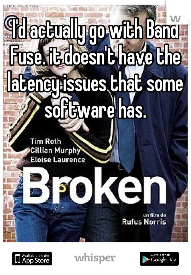 I'd actually go with Band Fuse. it doesn't have the latency issues that some software has.