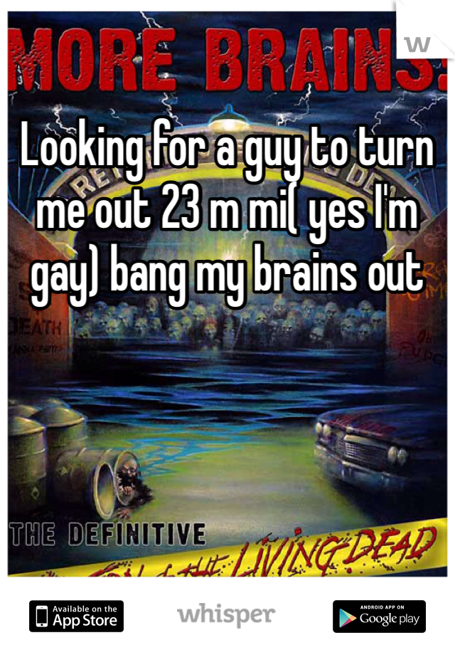 Looking for a guy to turn me out 23 m mi( yes I'm gay) bang my brains out